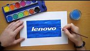 How to draw lenovo logo