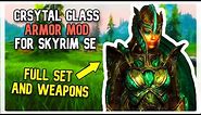 Skyrim SE Mod - Crystal Glass - Armor Full Set (PS4/XBOX1)