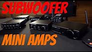 Mini Amps with 5.0 subwoofer capabilities. My take on which one is the best from Amazon.