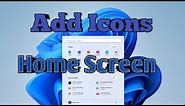 How to add Icons in Desktop Windows