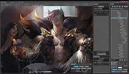 Sett Login Screen Fanart - How it was made - League of Legends - XP-Pen Artist 13.3Pro Tablet