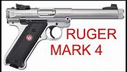 RUGER MARK 4 TARGET PISTOL 22LR UNBOX 1st SHOTS