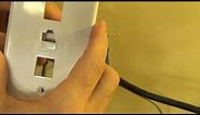 How to Install a Cat 5e Network Cable Wall Plug/Jack - RJ45