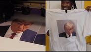 Defiant Trump mugshot makes its way to t-shirts and mugs