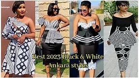 Best 2023 Black & White Ankara Styles | African print Styles |African Fashion