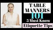 Table Manners 101: 5 Must Know Dining Etiquette Tips | by Myka Meier