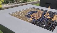 AKOYA Outdoor Essentials 10-Pound Fire Glass Cashew 1-inch Reflective Tempered Crystal Beads for Fire Pit (Cobalt Blue)