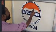 How to make Indian Gas logo || indian oil logo painting