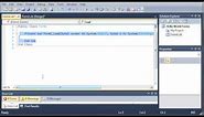 Visual Basic Tutorial - 36 - Introduction To Windows Forms