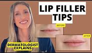 Dermatologist Shares 9 Lip Filler Tips to Know Before and After Treatment