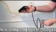 How to Set up Nexuslink Ethernet Over Coax Adapter