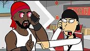 Asian Restaurant Delivery Rage Prank (animated)