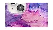 Casely iPhone 15 Plus Case | Tie Dying Over You | Purple Marble iPhone Case | Classic