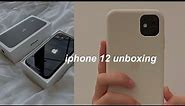 iphone 12 aesthetic unboxing; accessories + set up