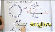 01 - Angles and Angle Measure in Degrees - Part 1 - Types of Angles & What is an Angle?