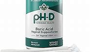 pH-D Feminine Health - Boric Acid Starter Bundle - pH-D Boric Acid Vaginal Suppositories 36 Count and 5 Vaginal Suppository Applicators