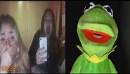 Kermit gives frog facts on Omegle