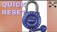 How to Reset A Resettable Combo MasterLock Tutorial - Lock Reset Series