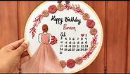 Birthday Calendar Hoop with free Pattern | Complete Step by Step Tutorial for Beginners | Gossamer