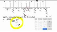 Converting "Ruler" decimals to fractions 1