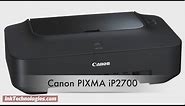 Canon PIXMA iP2700 Instructional Video