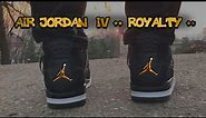 Air Jordan 4 Retro "Royalty" on feet review