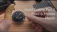 Watch hand installation detailed guide part 1: Hour and Minute hands (movement with date)