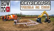 Izgradnja temelja iskop i armiranje - Building and reinforcement of foundations