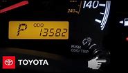 2010 Corolla How-To: Odometer/Tripmeter | Toyota