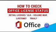 How to Check Office Activation Status - Check Office Product Key