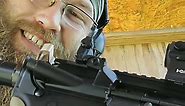 Rear backup iron sight - Magpul MBUS - AR-15 setup