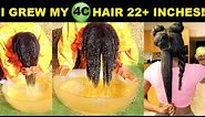 Results In Video: How I Grow My Long 4C Hair [Faster] And Thicker