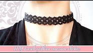 DIY french Gothica macrame choker necklace | Elegant macrame choker tutorial | Macrame necklace