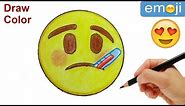 How to Draw Emoji. Sick Emoji Step by Step Easy