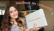 New MacBook Air 2019 13 Inch Rose Gold Unboxing Video | Startup, Stickers, & More |