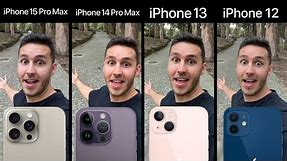 Test de CÁMARA 📸 iPhone 15 Pro Max vs 14 Pro Max vs 13 vs 12