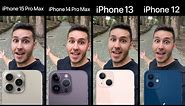 Test de CÁMARA 📸 iPhone 15 Pro Max vs 14 Pro Max vs 13 vs 12