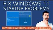 How to Fix Windows 11 Startup Problems? Fix Blue Screen Error