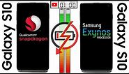 Galaxy S10 (Snapdragon) vs. Galaxy S10 (Exynos) Battery Test