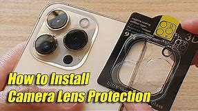 How to Install Camera Lens Protection Cover on iPhone 13/13 Pro/13 Mini/13 Pro Max