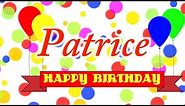 Happy Birthday Patrice Song