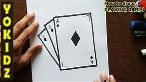 How to draw PLAYING CARDS step by step