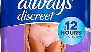 Always Discreet Adult Incontinence & Postpartum Underwear For Women, Size Small/Medium,White, Maximum Absorbency, Disposable, 19 Count(Pack of 1) (Packaging May Vary)