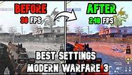 Best PC Settings for COD Modern Warfare 3 (Optimize FPS & Visibility)