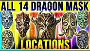 Skyrim All 14 Dragon Priest Mask Locations In Special Edition & DLC Dragonborn (TOP 10 Best Masks)