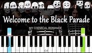 Welcome to the Black Parade - My Chemical Romance [Piano Tutorial] | SHEET MUSIC + MIDI 🔥
