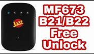 MF673 Unlock | Mf673 Red Signal Light | How To Unlock Jazz 4g ||Mf673 Unlock| Mf673 B21 B22 Unlock