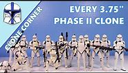 The evolution of Clone Trooper action figures: Every 3.75" White Phase II Figure | Clone Corner 155