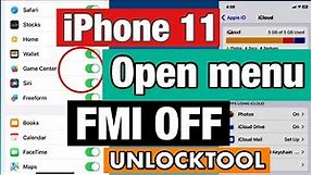 iphone 11 open menu fmi off by unlocktool
