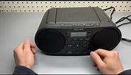 Portable Sony CD Player Boombox Digital Tuner AM FM Radio Review